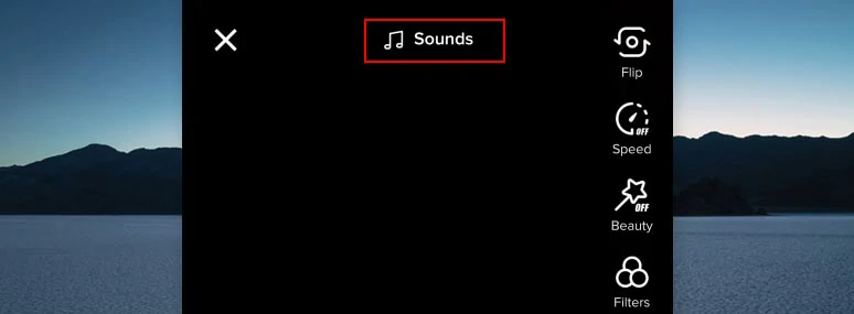 Tap Sounds to open TikTok’s music library