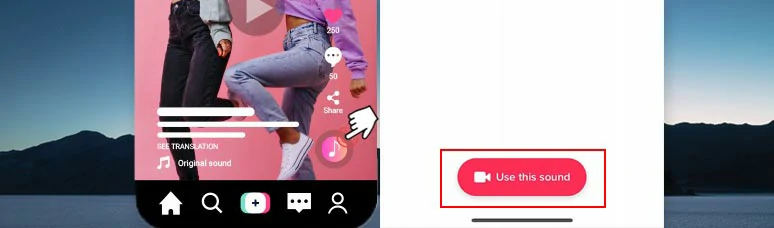 Use recorded music or sound for your TikTok videos