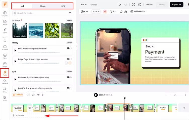 Add Music to Your Screen Recording - Add