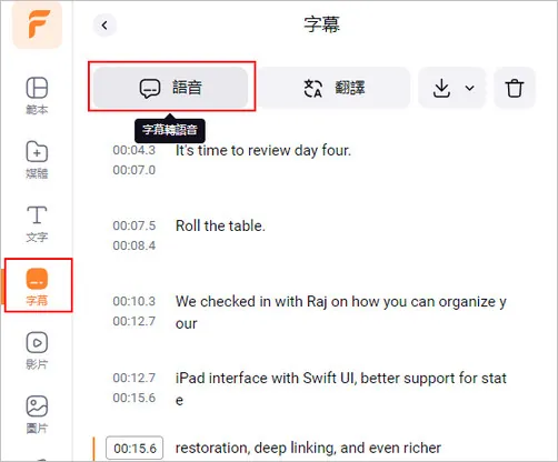 將VTT轉換為MP4：啟用字幕轉語音功能