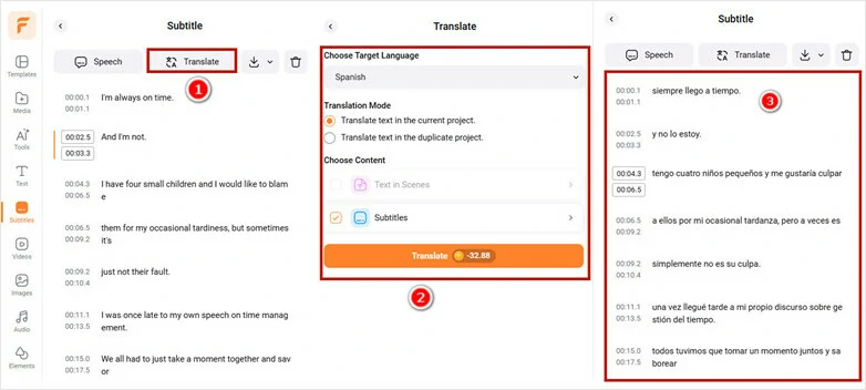 Translate VTT File to Another Language to Generate Voiceover for MP4 Video