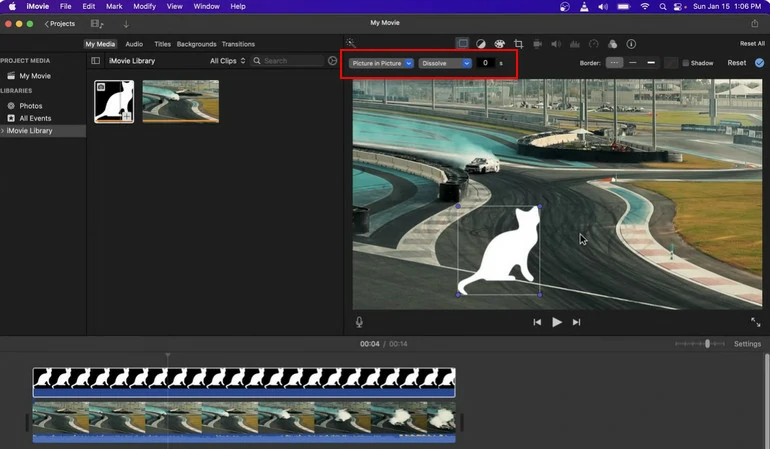 Add Watermark to Video in iMovie