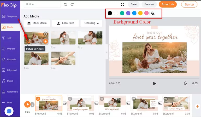 Add Picture to Storyboard