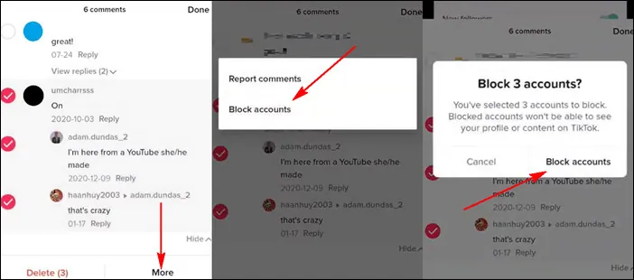 Block People in Bulk on TikTok from Comment Section