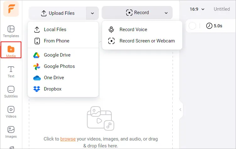 How to Blur A Screen Recording - Upload or Record