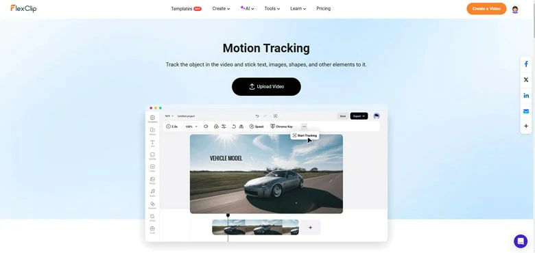 The Motion Tracking Feature in FlexClip