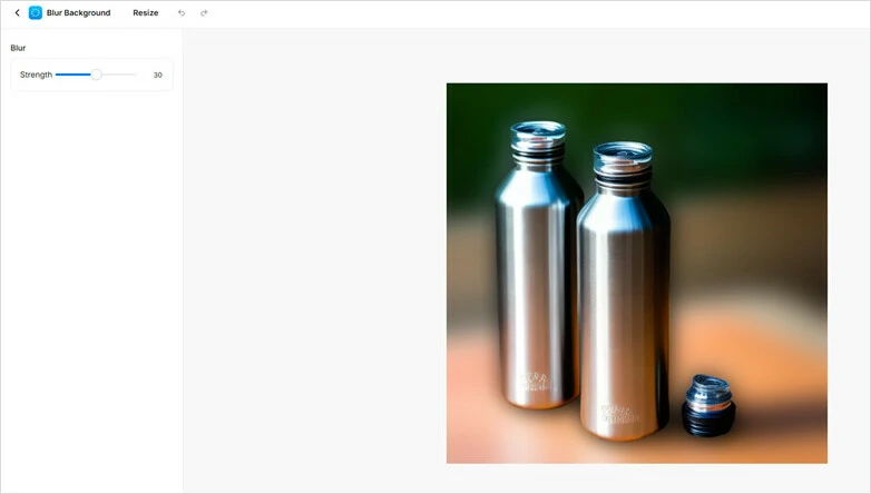 Blur the Background and Adjust the Amount of Blurry Effect