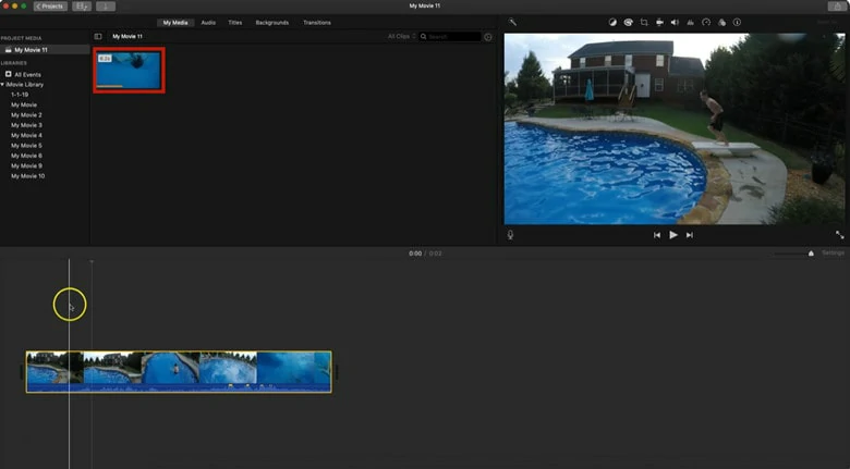 How to Blur a Face on iMovie: Add the Video You Want to Blur to iMovie