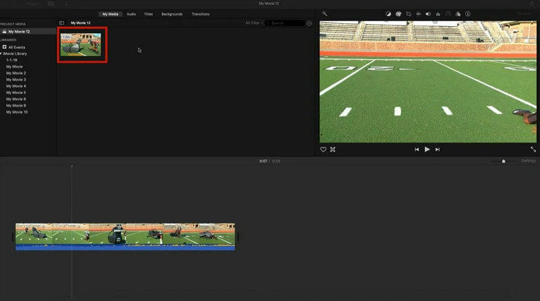 How to Blur Entire Video in iMovie: Upload Your Video to iMovie