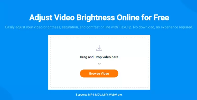 Use FlexClip’s video brightness tool