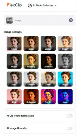 Select the Desired Color Tone to Apply