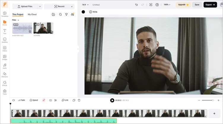 Combine Zoom Audio And Video Recordings - Apply to the Timeline