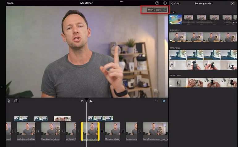 Crop a Video in iMovie with iPhone/iPad