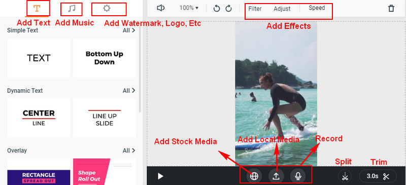 Edit A TikTok Video with FlexClip - Step 2