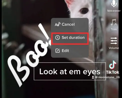 How to Add Robot Voiceover on TikTok - Set Duration