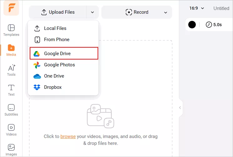 Edit Google Meet Recording - Upload