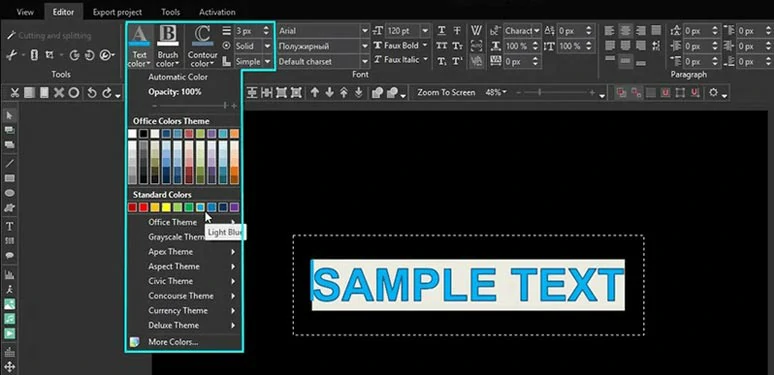 Add text, subtitles and shapes to Zoom recording by VSDC 