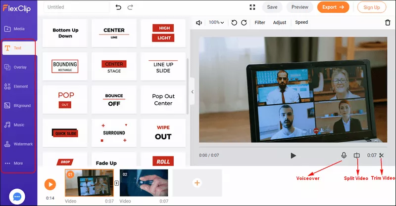 FlexClip Video Editor