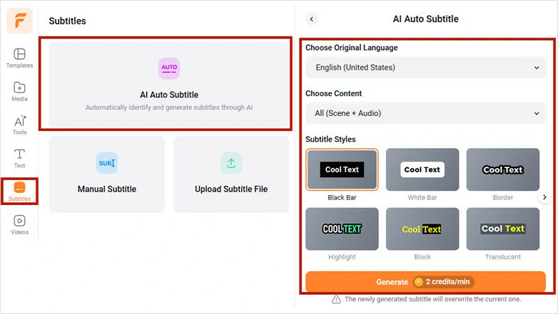 Automatically generate subtitles for Zoom recording