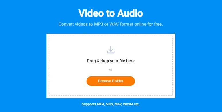Convert video to audio by FlexClip video-to-audio converter
