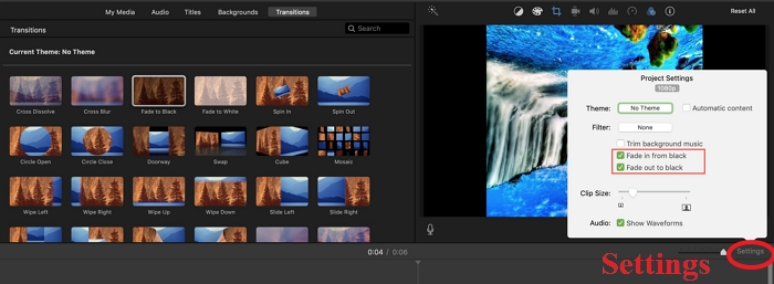 How to Fade to Black in iMovie Desktop/Mobile/Online