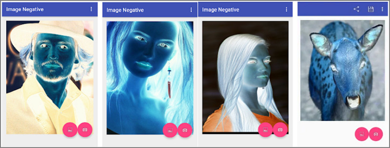 Negative Image mainscreen