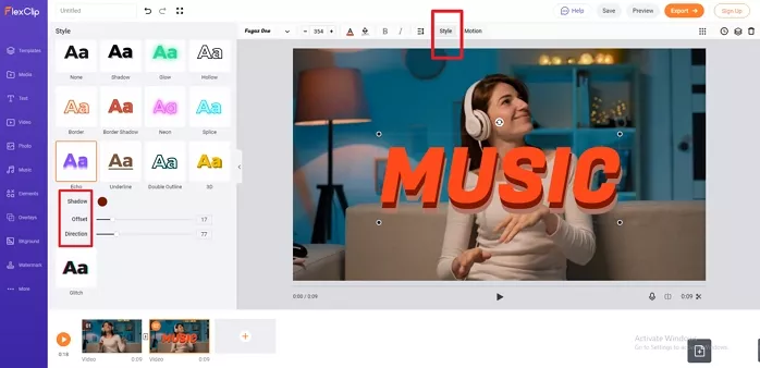 Edit the 3D text - Step 3