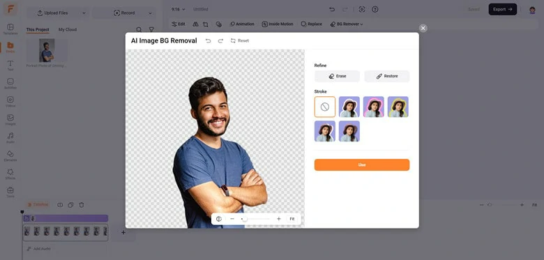 Add Your Portrait Photo as a Layer and Make Background Transparent