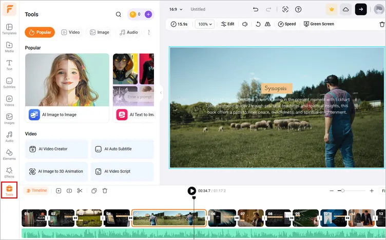 Make a Book Trailer with FlexClip - Utilize FlexClip's AI-Powered Tools