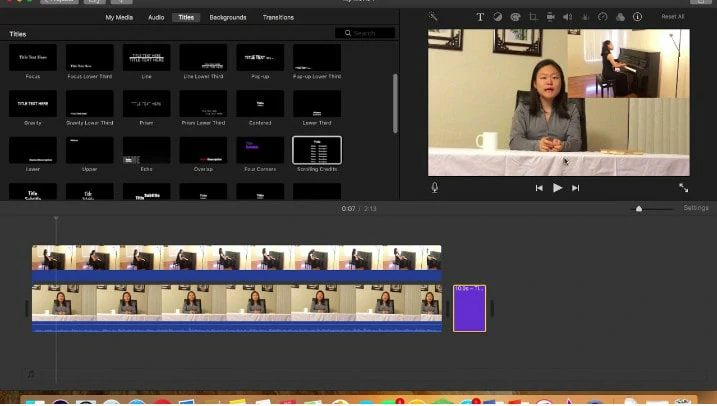 News Report Video Maker for Mac - iMovie