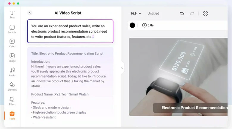 Use FlexClip's AI Radio Ad Script Generator to Turn Your Ideas into Memorable Commercial Message
