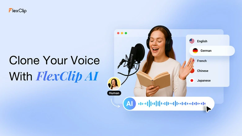 AI Voice Clone Feature in FlexClip