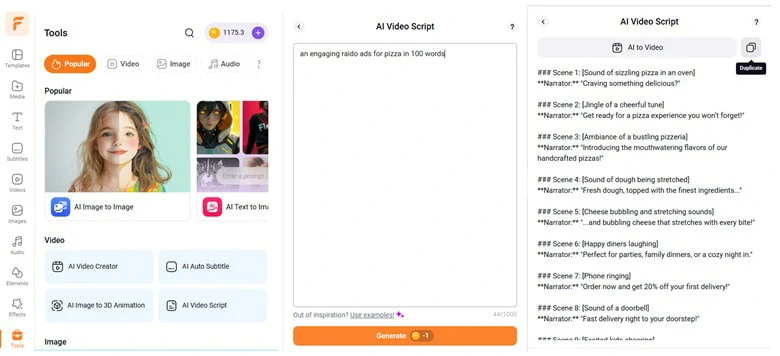 How to Make a Radio Ad: Generate Radio Script with FlexClip