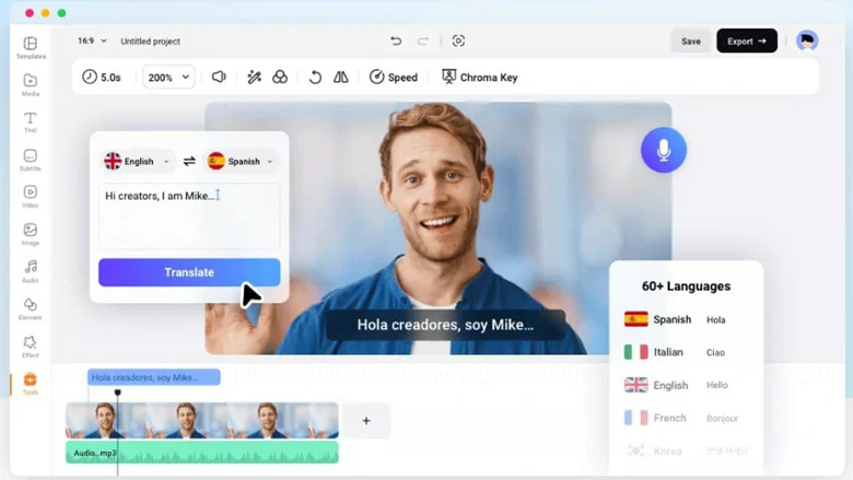 Localize Your Radio Ads in Various Languages in FlexClip