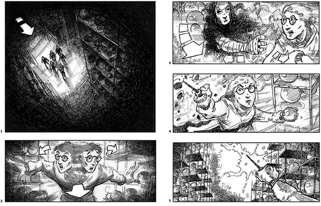 Storyboard from Harry Potter and the Order of the Phoenix
