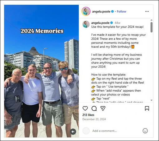 Create Year in Review Video on Instagram by Using Existing Reels