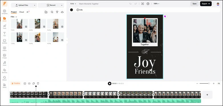 Preview and Personalize Your Year in Review Video Using FlexClip's Built-in Video Editor