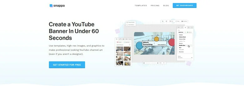 Make a YouTube Banner with Snappa