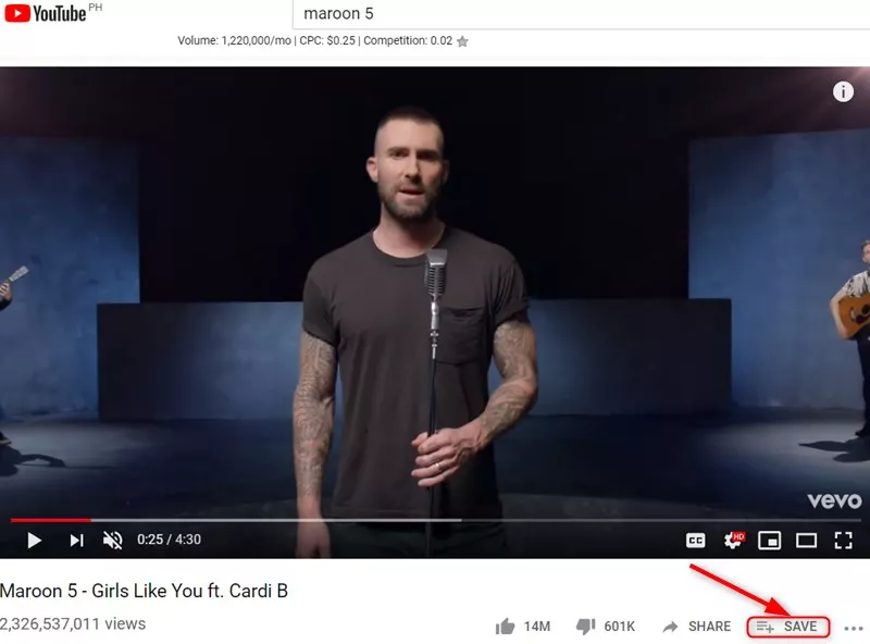 Make A Playlist on YouTube - Select A Video