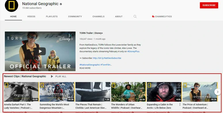 Add different playlists to the YouTube home page’s layout