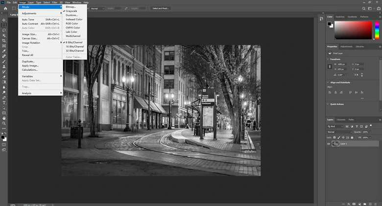 How to Make Image Black and White in Photoshop Using Lab Color Mode