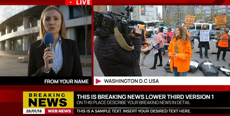 Use multi-screen videos to cover breaking news from multiple angles