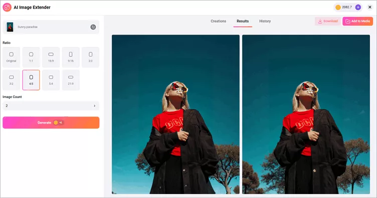 Make a Photo Fit on Instagram Without Cropping Using AI Expand - Download