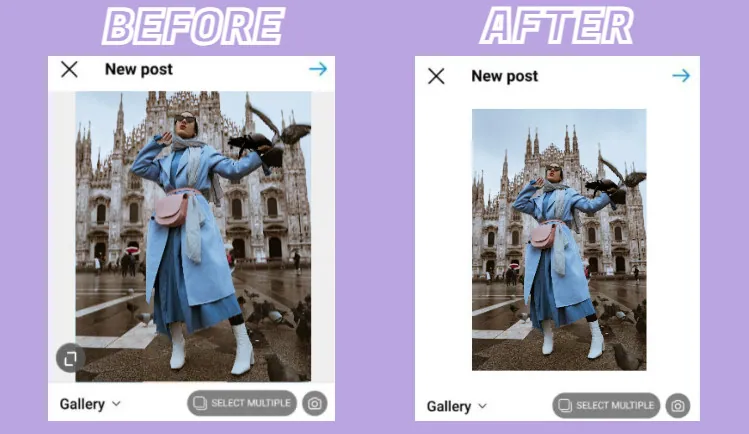 Make a Photo Fit on Instagram the Built-in Crop Feature