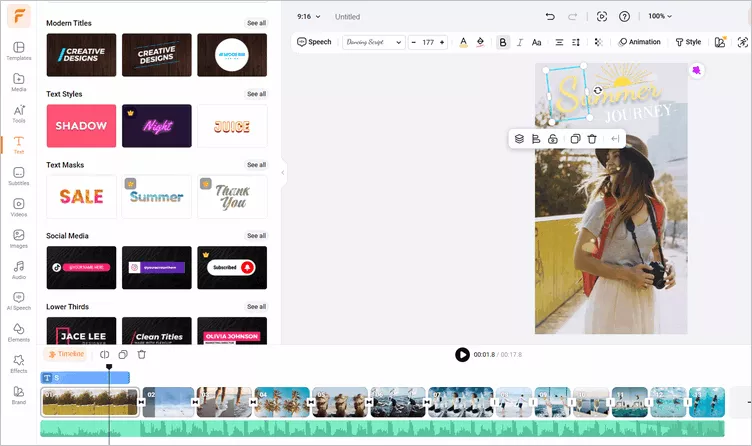 Make Reels with Existing Video Online - Make Edits
