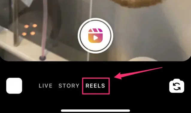 Make Reels with Existing Video on Instagram - Step 2