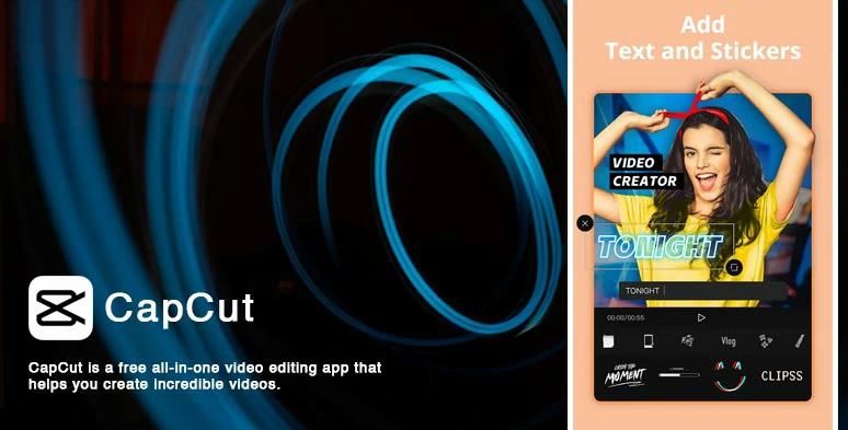 Make text pop up by CapCut video editing app