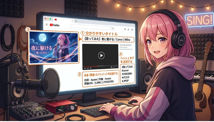 「歌ってみた」動画投稿のポイント