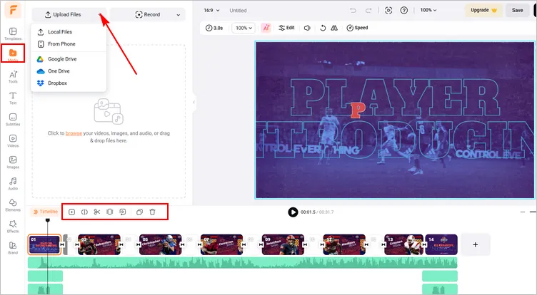 Move Text with iMovie Alternative - Upload