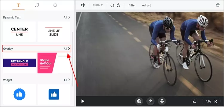 How to Overlay A Video Online - Step 2